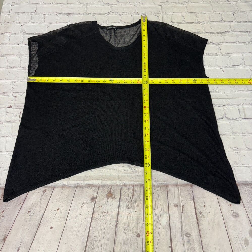 Eileen Fisher Women Knit Blouse Top Shirt Size 1X Black D030 -26 - Picture 2 of 13